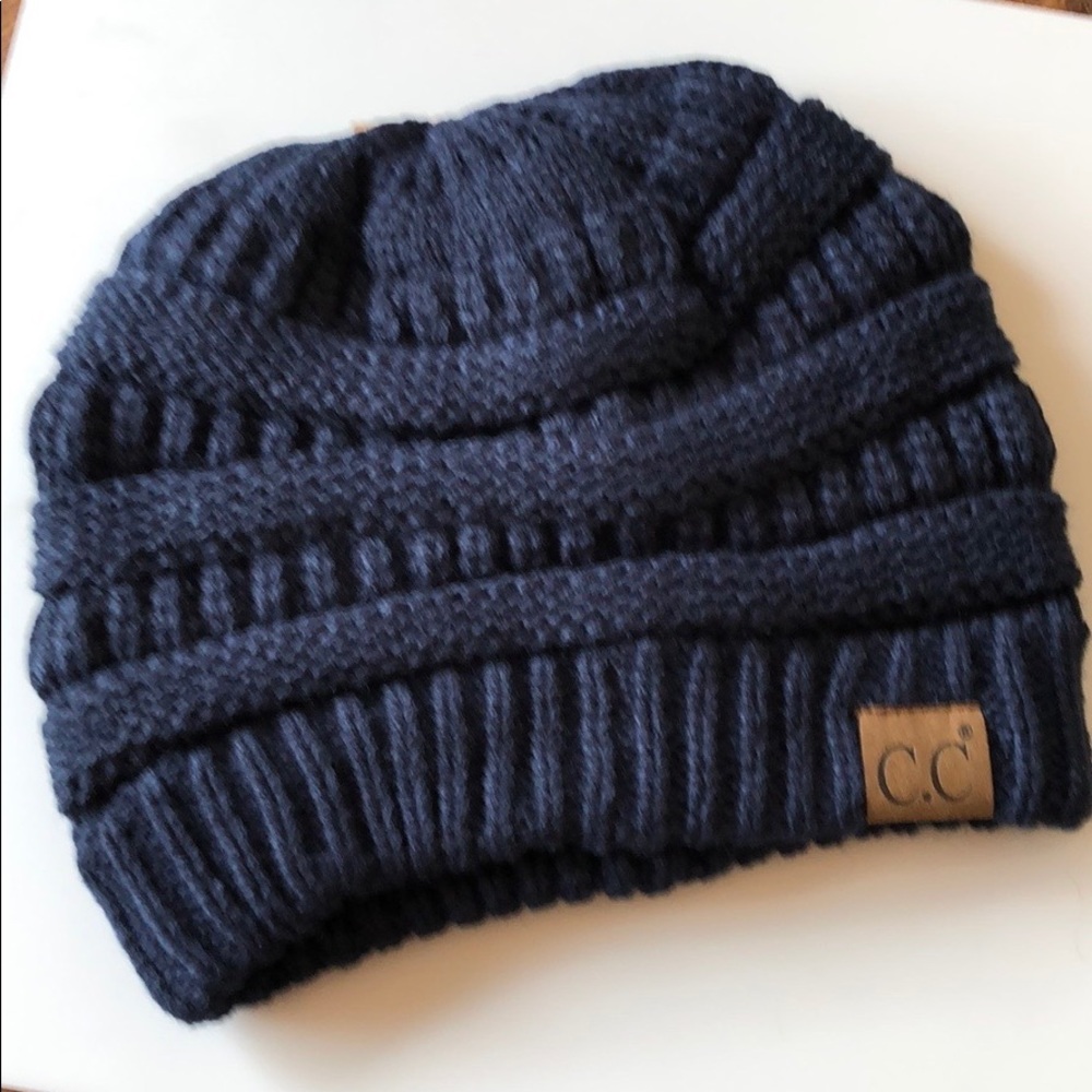 DONATED!!  C.C Knit Beanie – Bold Navy - Picture 2 of 3